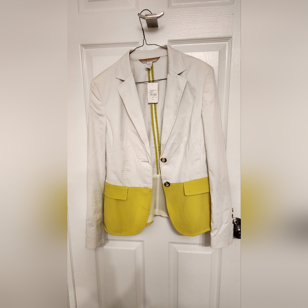 Basler Beige and Yellow Women's Blazer